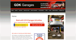 Desktop Screenshot of gdkgarages.co.uk